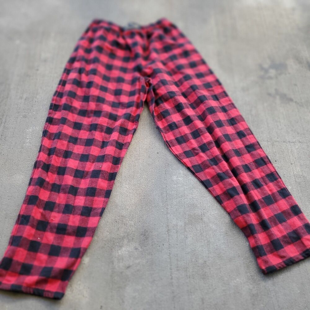 Boys Vermont Plaid Flannel Pants Size XS